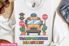 Transportation department PNG, School Bus Driver Sublimation Product Image 3