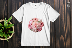 Pink Floral Bouquet Clipart Sublimation PNG Product Image 2