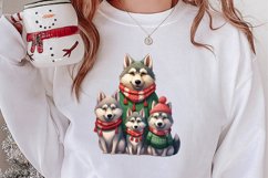 Christmas Family Animals Clipart, Christmas Family Product Image 2