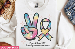 Peace Love Cure PNG, Syndrome Sublimation PNG Product Image 3