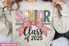 Senior Class Of 2025 PNG, Retro Teacher Sublimation PNG Product Image 1