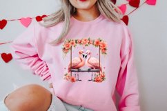 Valentine Animal On Swings Clipart, Valentine Animal Clipart Product Image 2