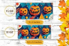 Halloween Pumpkins Mug Wrap, Halloween Coffee Mug Template Product Image 2