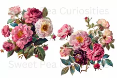 Flowers, Junk Journal, PNG, Clipart, Ephemera, Botanical Product Image 2