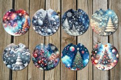 Celestial Christmas | 8 xmas Car coaster &amp; key chain designs Product Image 2