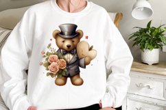 Romantic Gentleman Animal clipart, Watercolor Clipart Product Image 2