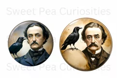 Edgar Allan Poe, Ephemera, PNG, Flower, Clipart Product Image 2
