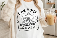 Cool Moms Love Jesus Svg, Christian Mom Svg, Bible Verse Svg Product Image 3