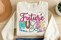 Future Nurse PNG Sublimation Design, Nursing Student Shirt Product Image 2
