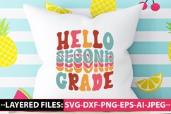 Hello second grade retro SVG Design Product Image 1