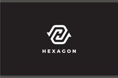 Hexagon Arrows logo design vector template Product Image 2