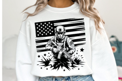 USA Solider Svg Design | Svg Cut Files | Shirt Svg Product Image 1
