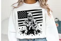 USA Solider Svg Design | Svg Cut Files | Shirt Svg Product Image 1