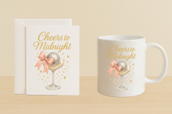 Cheers to Midnight PNG - Coquette New Year Disco Ball Product Image 2
