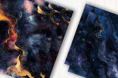 Galaxy Night Sky Digital Paper Product Image 2