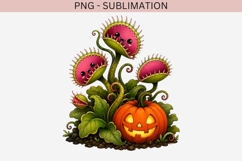 Cute halloween venus flytrap png design for T-shirts Product Image 3