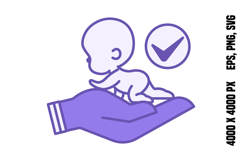 Colored Adoption Icon Product Image 1