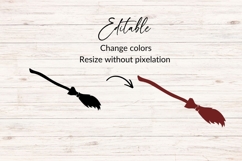Hand Drawn Witch Broom SVG Product Image 2