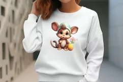 Adorable Animal Bunny Clipart, Watercolor Clipart Product Image 2