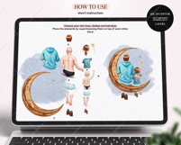 Moon with Dad Clipart Portrait Creator Product Image 2