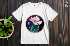 Cosmic Pink Flower Clipart Sublimation PNG Product Image 2