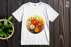 Colorful Floral Bouquet Clipart Sublimation PNG Product Image 2