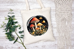 Celestial Mushrooms Illustration PNG, Cartoon Forest PNG Product Image 2