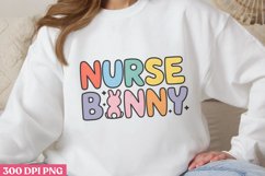 Nurse Bunny PNG, Retro Nurse Easter Sublimation P Product Image 2