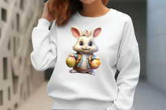 Adorable Animal Bunny Clipart, Watercolor Clipart Product Image 2