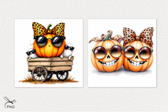 Halloween pumpkins digital paper Product Image 2