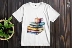 Books with Candle Clipart Sublimation PNG Product Image 2