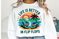 Life is better in flip flops svg | Svg Cut Files | Shirt Svg Product Image 3