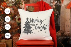 Merry and Bright SVG, CHristmas SVG Product Image 3
