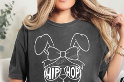 Personalized Kid Name Easter Bunny SVG PNG, Girl Easter Png Product Image 2