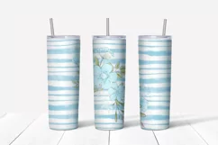 Moon flowers and princess Skinny tumbler wrap design Product Image 3