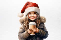 Christmas Little Girl Sublimation PNG Product Image 2