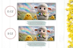Funny Easter Sheep Mug PNG, Easter Chick Mug Template Product Image 2