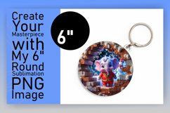 Creative Round Design for Keychains , Xmas Product Image 1