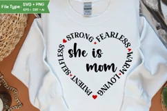 Mothers day SVG | Mom Word Art | Words of kindness for mom Product Image 2