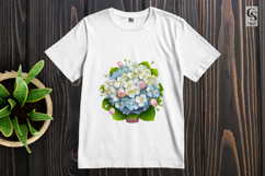 White Floral Bouquet Clipart Sublimation PNG Product Image 2