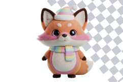 Fluffy Christmas Character Bundle Cute Pastel 3D Christmas Product Image 2