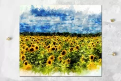 Sunflower | 8 Straight Skinny tumbler Sublimation designs Product Image 2