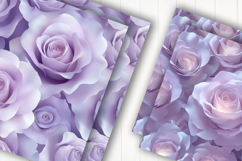 Soft Purple Rose Digital Paper Product Image 2