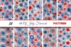 4th Of July Fireworks| Blue Red Abstract Fireworks Product Image 2