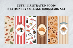 Cute Illustrated Food &amp; Stationery Collage Bookmark Set Product Image 2