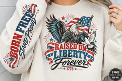 Patriotic Eagle Front Sleeve PNG, Liberty Eagle Front Sleeve Product Image 2