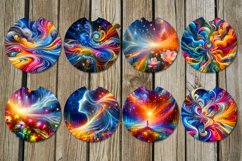 Abstract bright | Car coaster &amp; key chain sublimation design Product Image 2