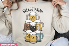 Beeregetarian PNG, Funny Beer Quotes Sublimation PNG Product Image 1