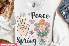 Peace Spring PNG, Hello Spring Sublimation PNG Product Image 3