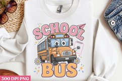 School bus PNG, School Bus Driver Sublimation PNG Product Image 2